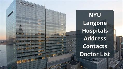 nyu address|address nyu langone.